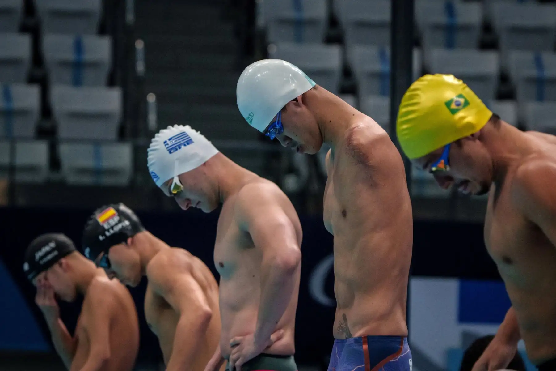 El chino Xu Haijiao compite en una eliminatoria por el evento de natación masculino de 100 m estilo libre en los Juegos Paralímpicos de Tokio 2020.
Foto: AFP