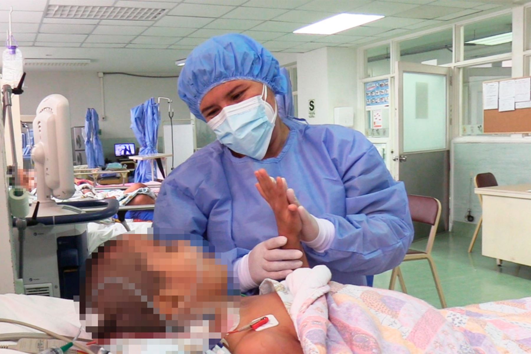 INSN–Breña: enfermeras salvan vidas de niños durante la pandemia del covid-19. Foto: ANDINA/Difusión.