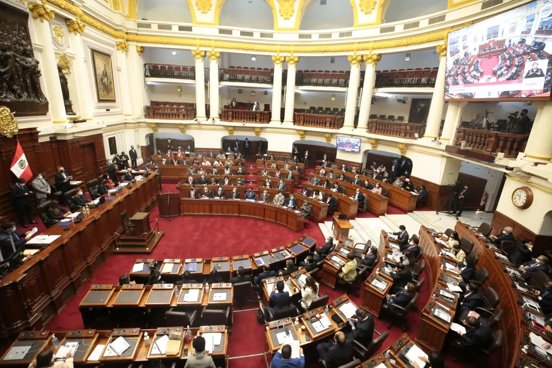 Gabinete Bellido se presenta ante el pleno del Congreso. Foto: ANDINA/PCM.