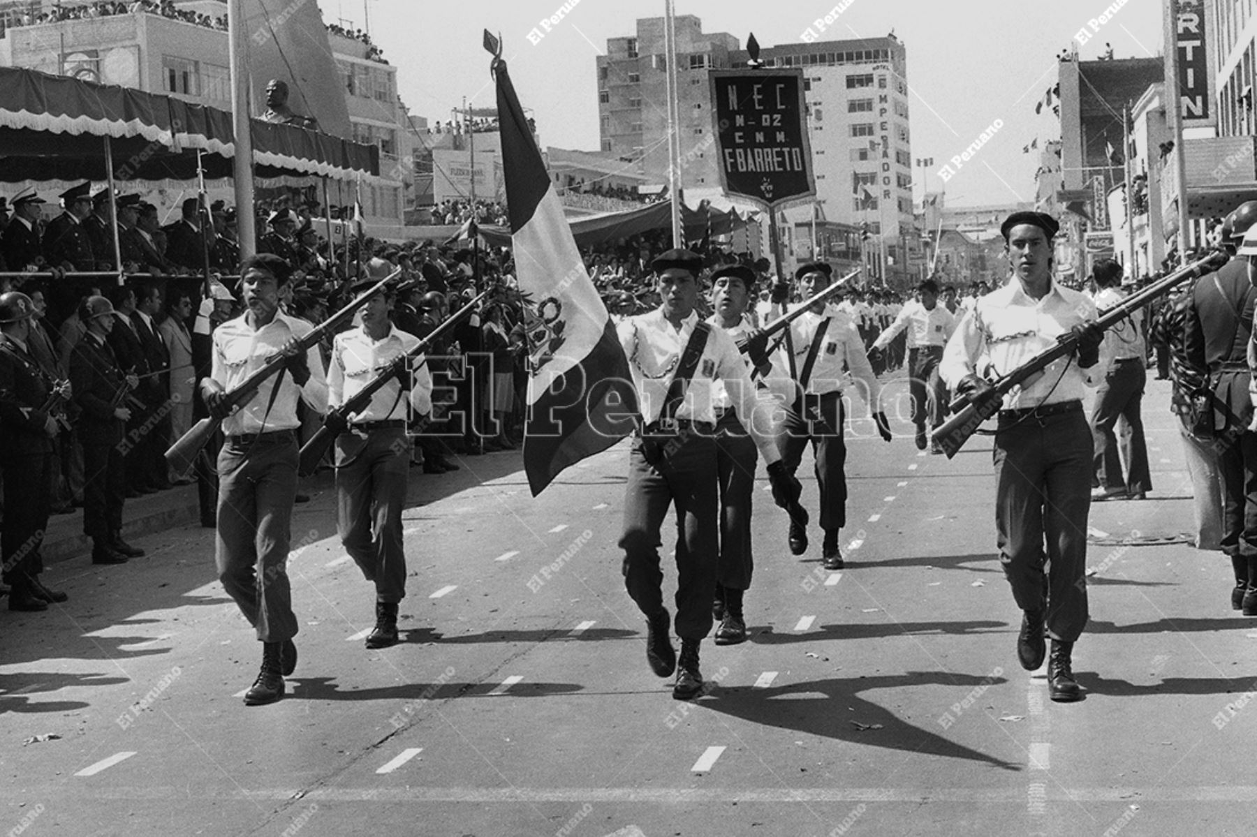 Tacna - 28 agosto 1979. Conmemoración del 50° aniversario de la reincorporación de Tacna al territorio nacional.  Foto: Archivo Histórico de El Peruano.