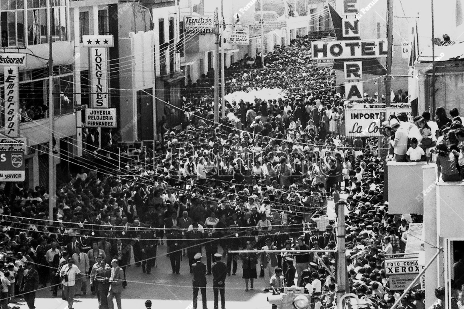 Tacna - 28 agosto 1979. Conmemoración del 50° aniversario de la reincorporación de Tacna al territorio nacional.  Foto: Archivo Histórico de El Peruano