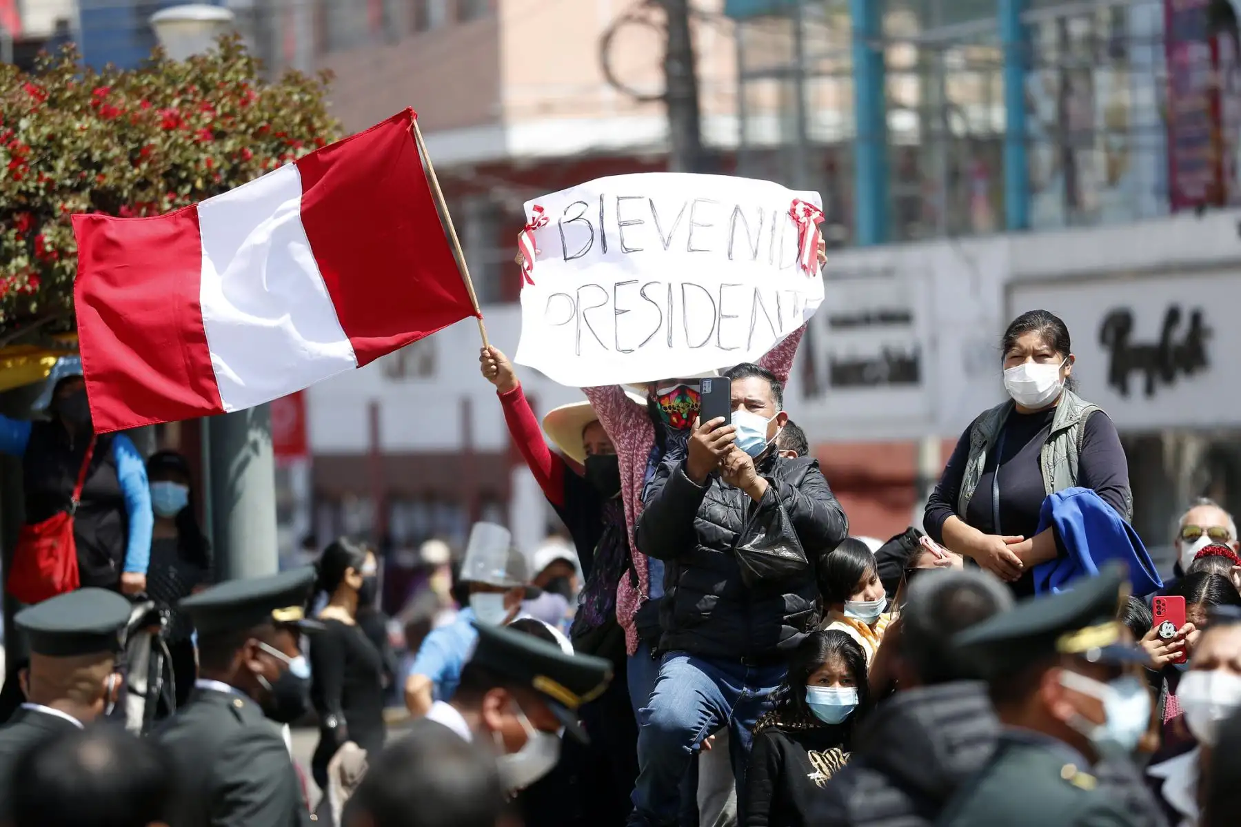 El presidente de la República, Pedro Castillo, participa en 92° aniversario de la reincorporación de Tacna. Foto: Presidencia