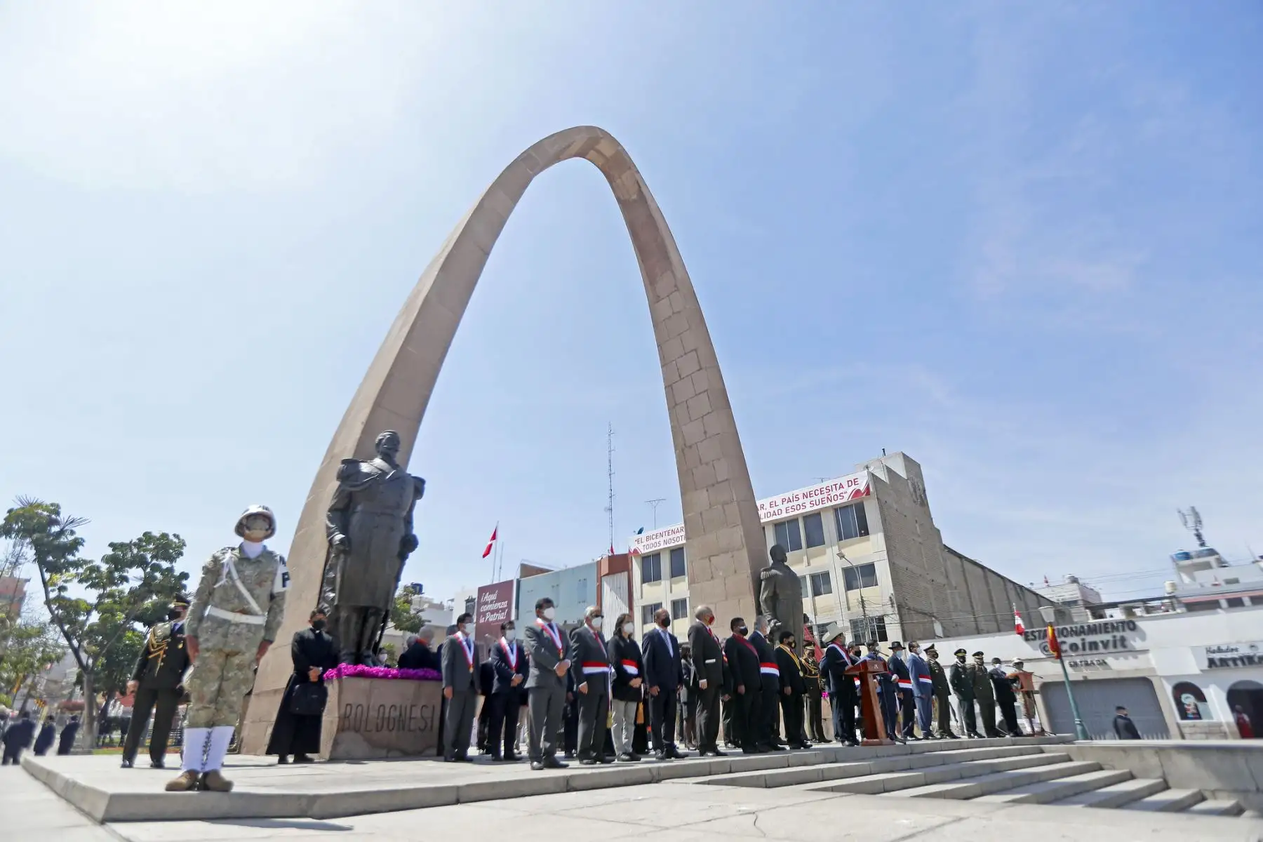 El presidente Pedro Castillo, acompañado por la primera dama, ministros de Estado y autoridades locales, participó en diversas actividades por el 92.º aniversario de la reincorporación de Tacna a la heredad nacional. Foto: ANDINA/Presidencia Perú