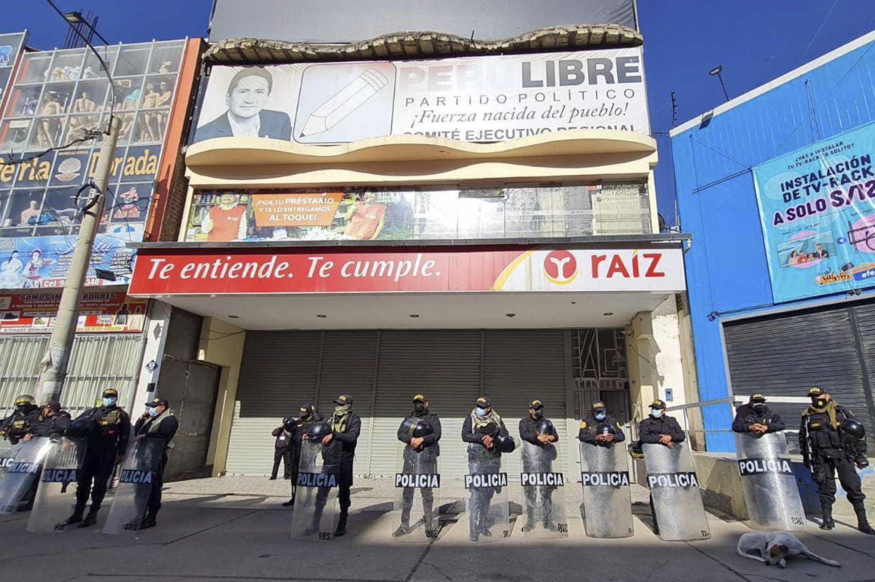 Inmueble vinculado a Vladimir Cerrón allanado en Huancayo, Junín, por el MP. Foto: ANDINA/difusión.
