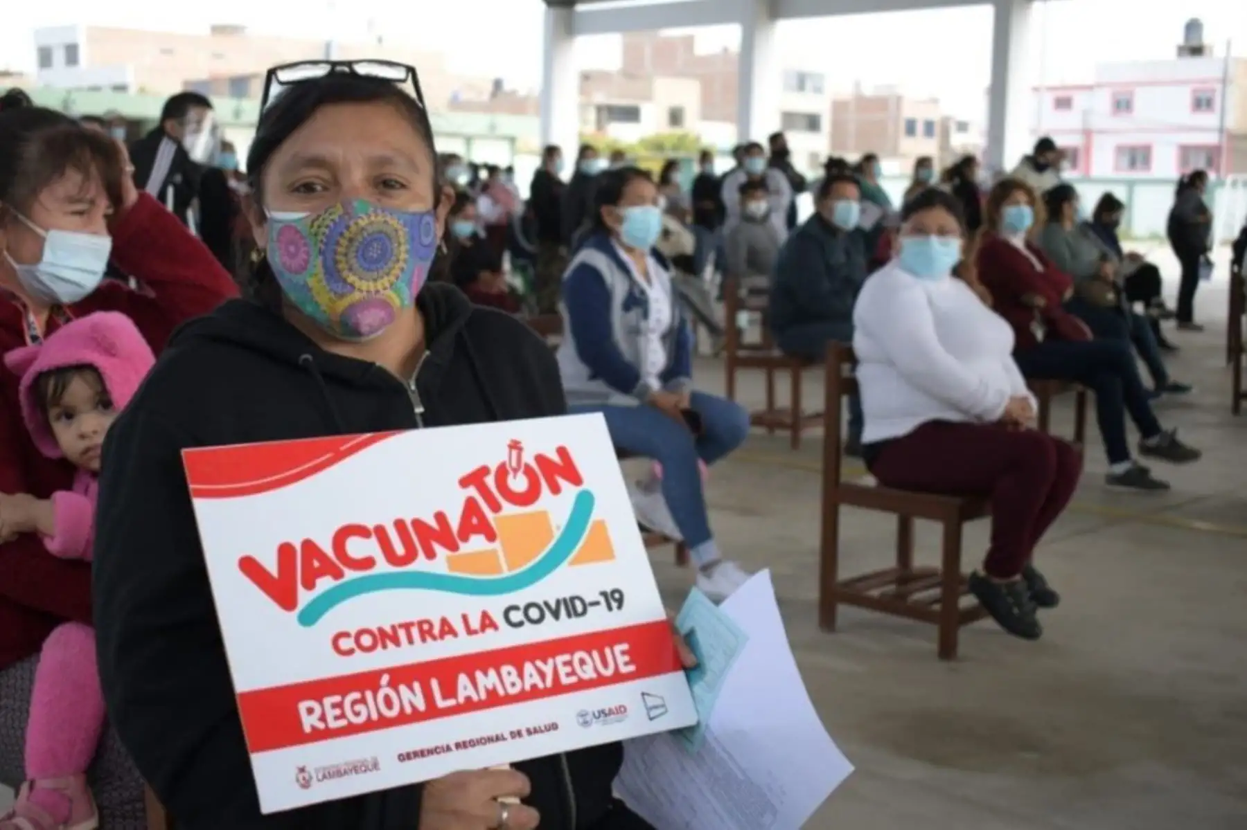 Continúa la vacunación contra la covid-19, en el región Lambayeque. Foto: Minsa