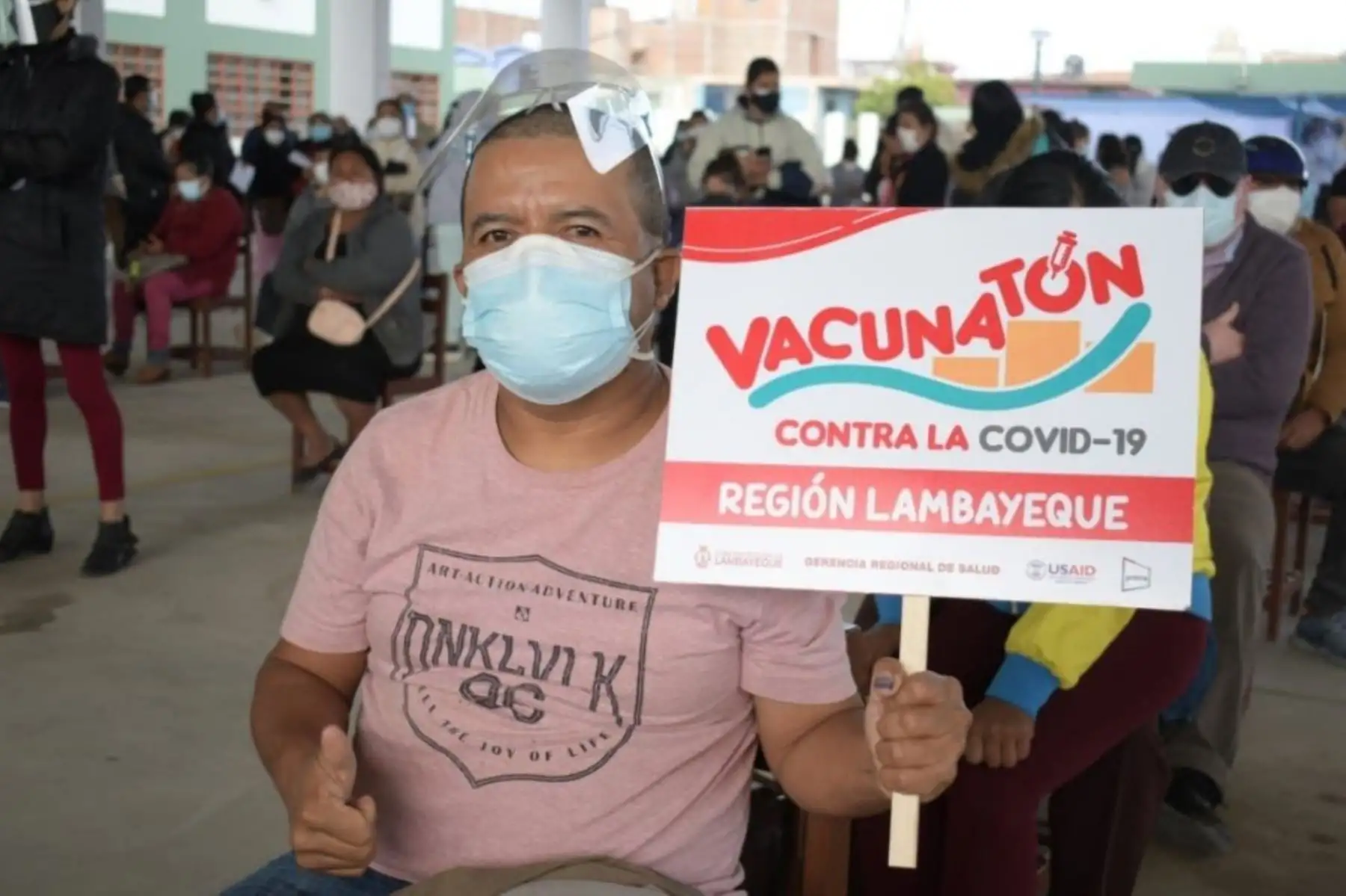 Continúa la vacunación contra la covid-19, en el región Lambayeque. Foto: Minsa