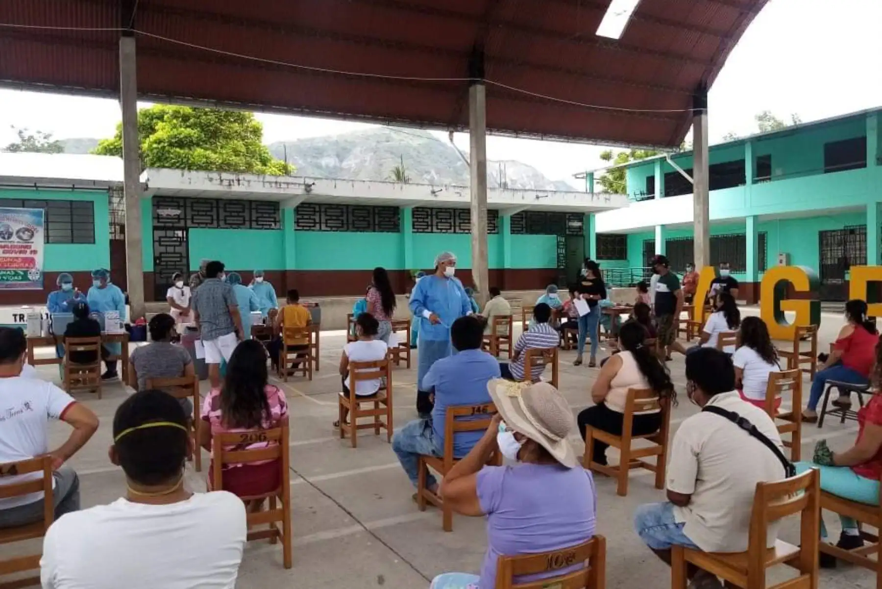Así se vive la Vacunatón contra la covid-19 en Amazonas.
Foto: Minsa