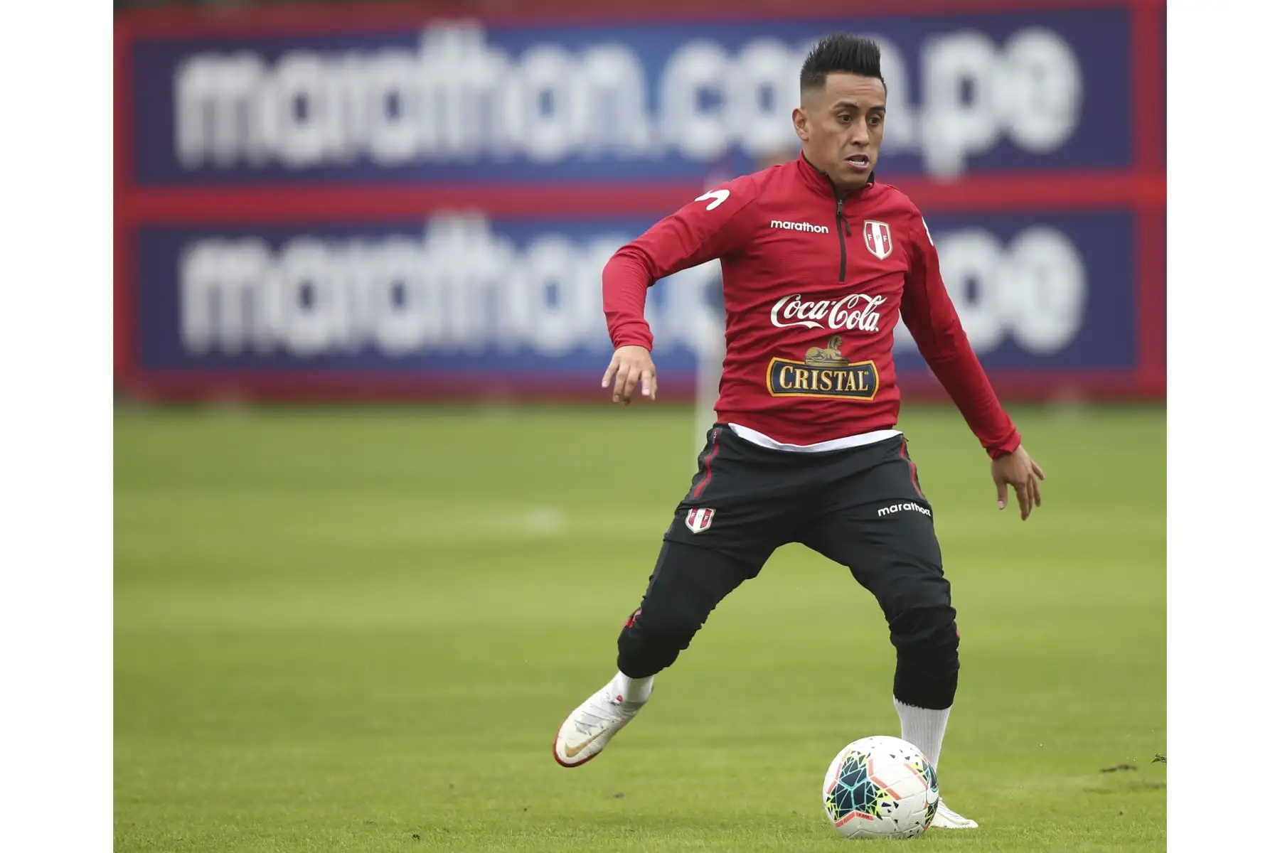 Selección peruana de fútbol completa su séptima  jornada de entrenamientos en el Complejo Deportivo de la FPF previos a su próximos encuentros por las eliminatorias a la Copa del Mundo Qatar 2022. Foto: FPF
