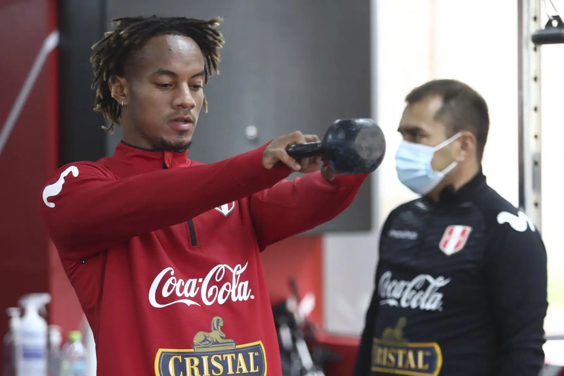 Selección peruana de fútbol completa su séptima  jornada de entrenamientos en el Complejo Deportivo de la FPF previos a su próximos encuentros por las eliminatorias a la Copa del Mundo Qatar 2022. Foto: FPF