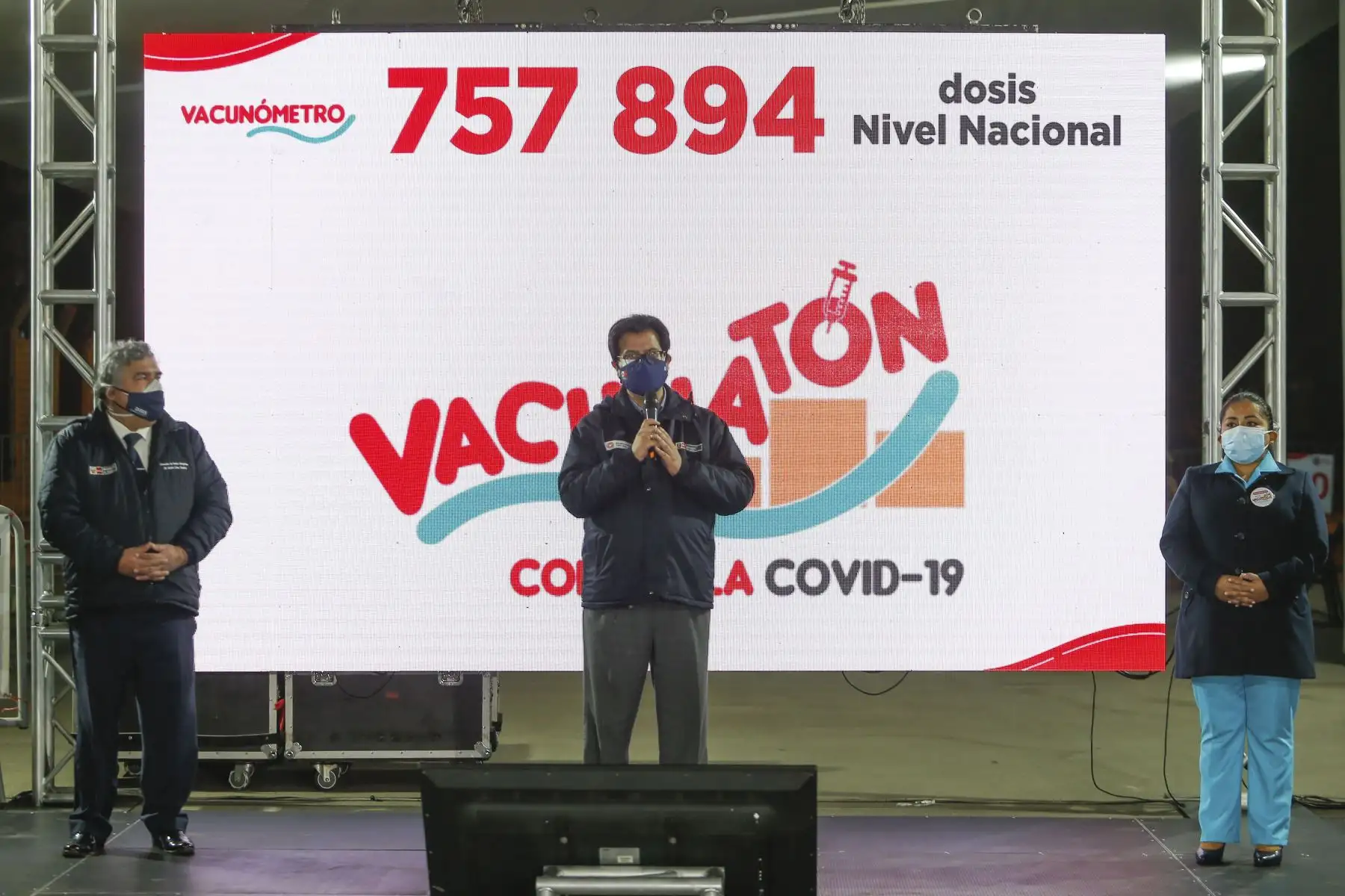 Luego de 36 horas de trabajo ininterrumpido, culminó la sexta Vacunatón con 757 894 dosis aplicadas a nivel nacional, superando así la meta trazada. Foto: ANDINA/Minsa