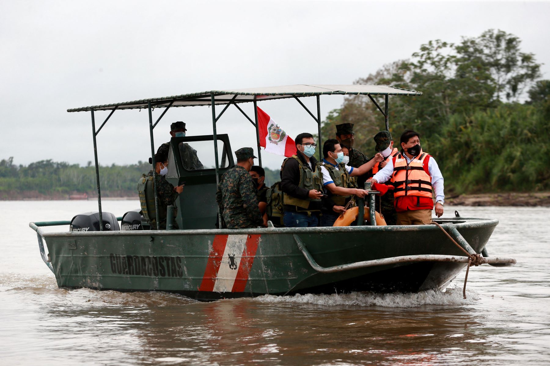 Sigue la búsqueda de víctimas del naufragio en el río Huallaga. ANDINA/Difusión
