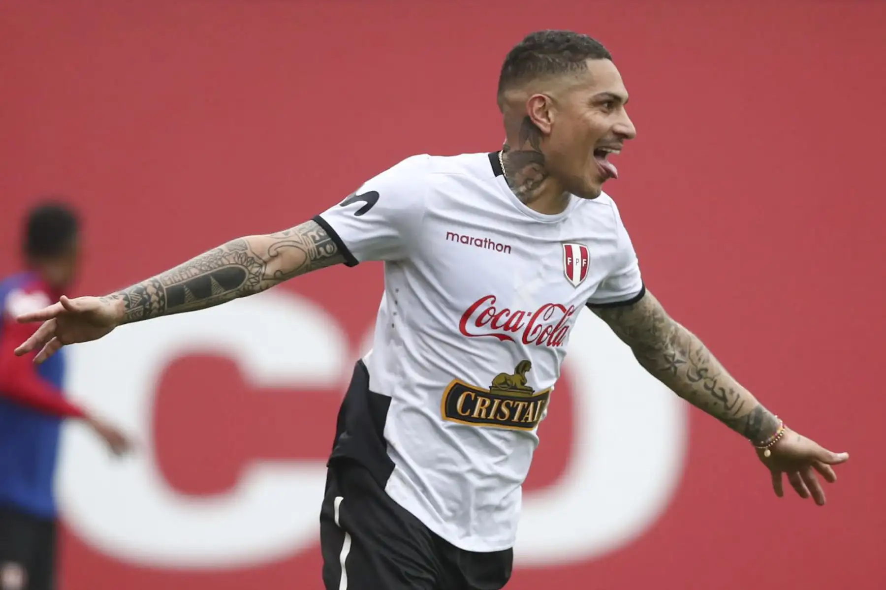 Paolo Guerrero de la Selección peruana realiza sus entrenamientos en la Videna para enfrentar a Uruguay este jueves por las Eliminatorias Qatar 2022. Foto: PFP