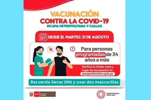 Las personas pueden conocer la fecha, el lugar y la hora en que serán protegidas contra el covid-19 a través de la plataforma digital Pongo el Hombro.
