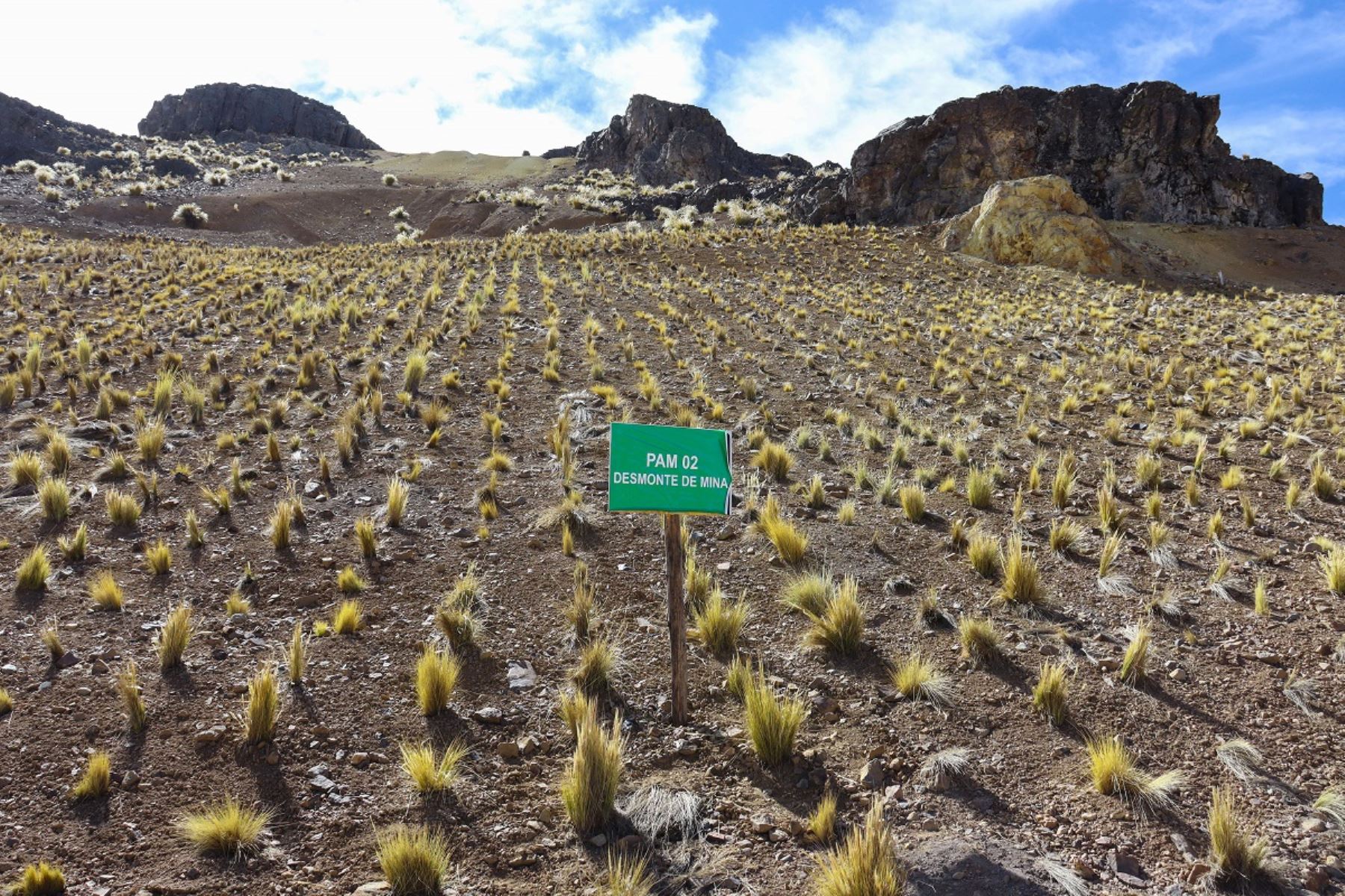Remediación de pasivos ambientales en exunidad minera Esquilache en Puno. Foto: Cortesía.