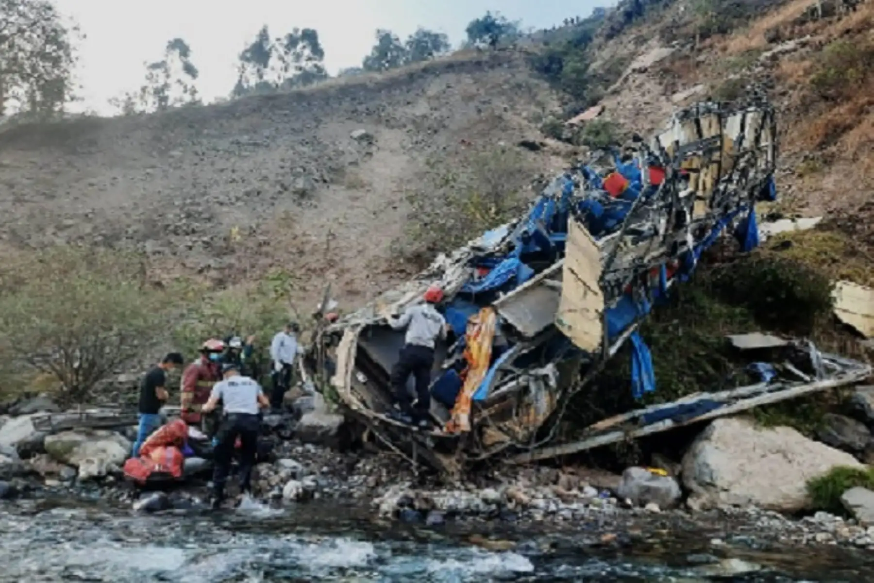 El martes 31 de agosto se produjo un trágico accidente de tránsito en la carretera Central que dejó 34 muertos y 28 heridos. Foto: ANDINA/difusión.
