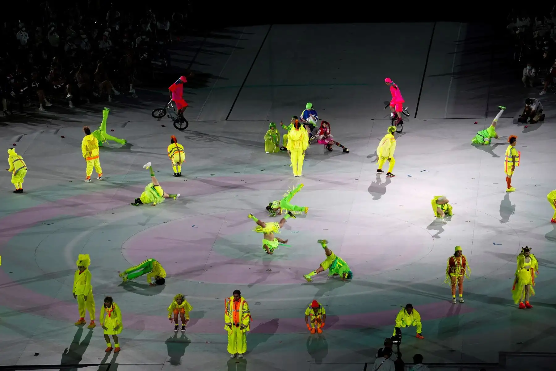 Vista general de la ceremonia de clausura de los Juegos Paralímpicos de Tokio 2020. Foto: EFE
