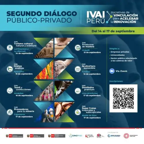 Las empresas interesadas en participar lo pueden hacer inscribiéndose en el siguiente enlace: https://forms.gle/2vrtGhTohhzBFgCFA Más información disponible en: https://ivai.concytec.gob.pe/ o a través del correo comunicacion-bm@fondecyt.gob.pe