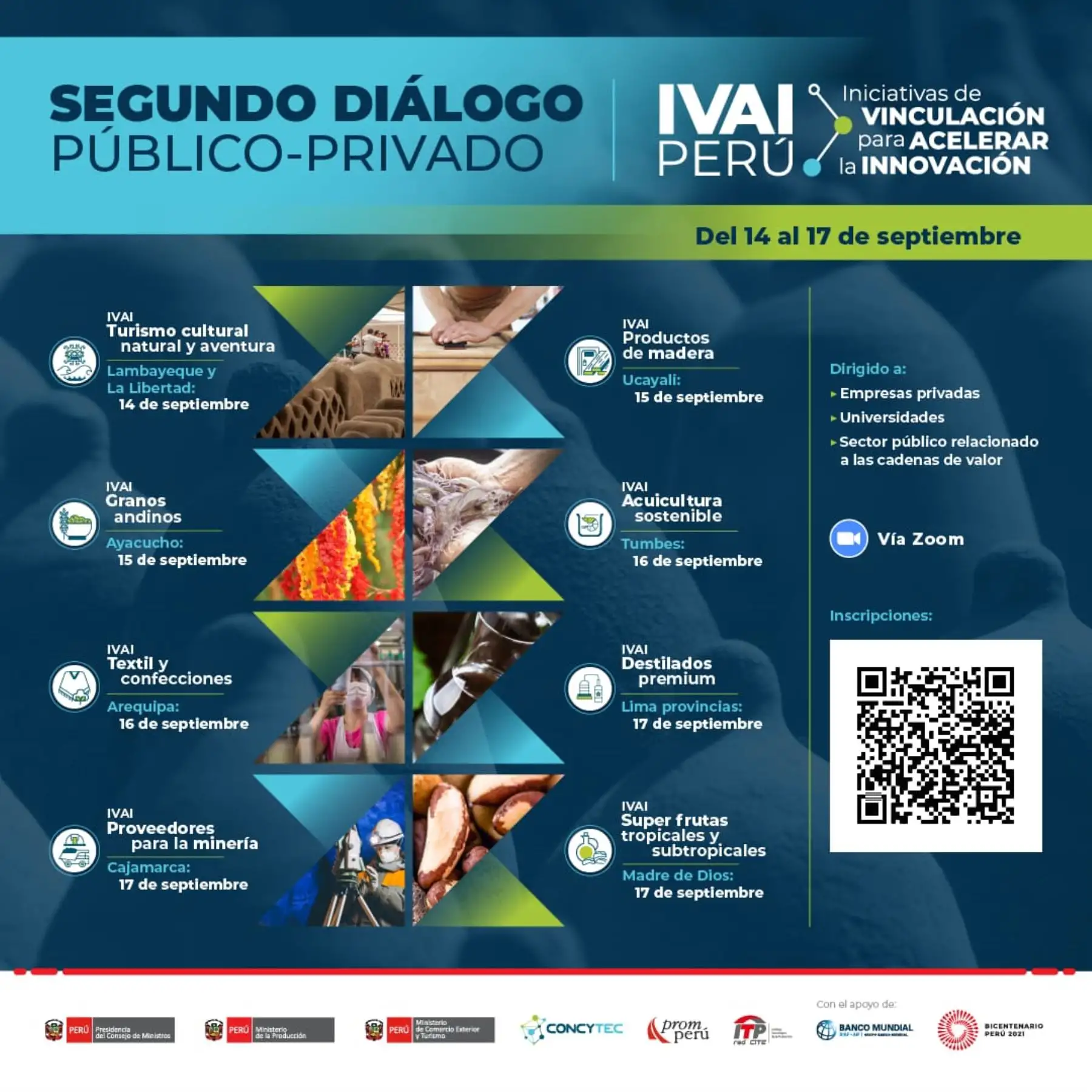 Las empresas interesadas en participar lo pueden hacer inscribiéndose en el siguiente enlace: https://forms.gle/2vrtGhTohhzBFgCFA Más información disponible en: https://ivai.concytec.gob.pe/ o a través del correo comunicacion-bm@fondecyt.gob.pe