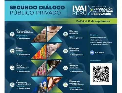 Concytec iniciará el martes 14 de setiembre segundo diálogo de iniciativas para acelerar la innovación en regiones.
