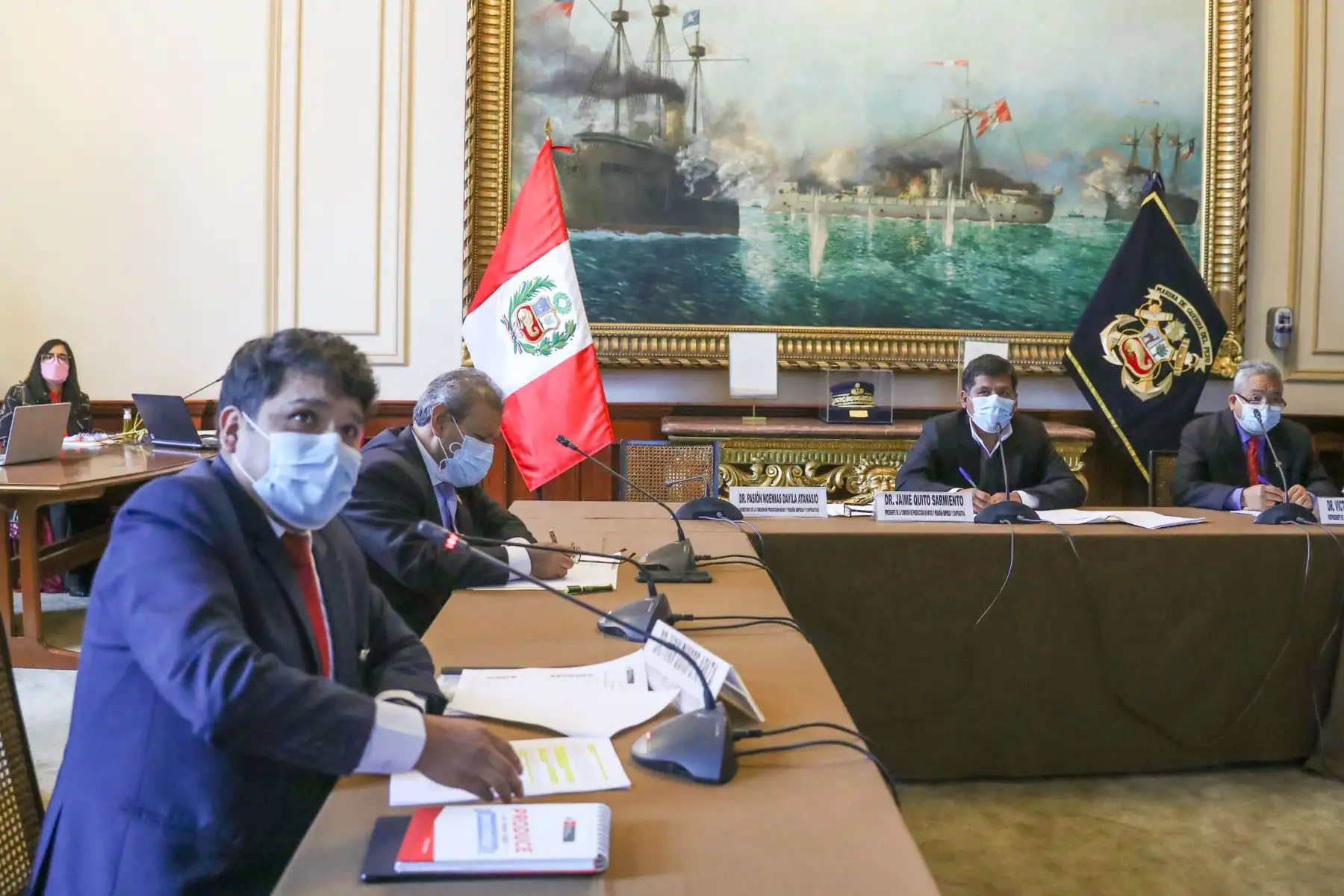 Ministro de la Producción se presenta ante la Comisión de Producción, para explicar las políticas públicas y medidas que implementará el sector a su cargo. Foto: ANDINA/Congreso