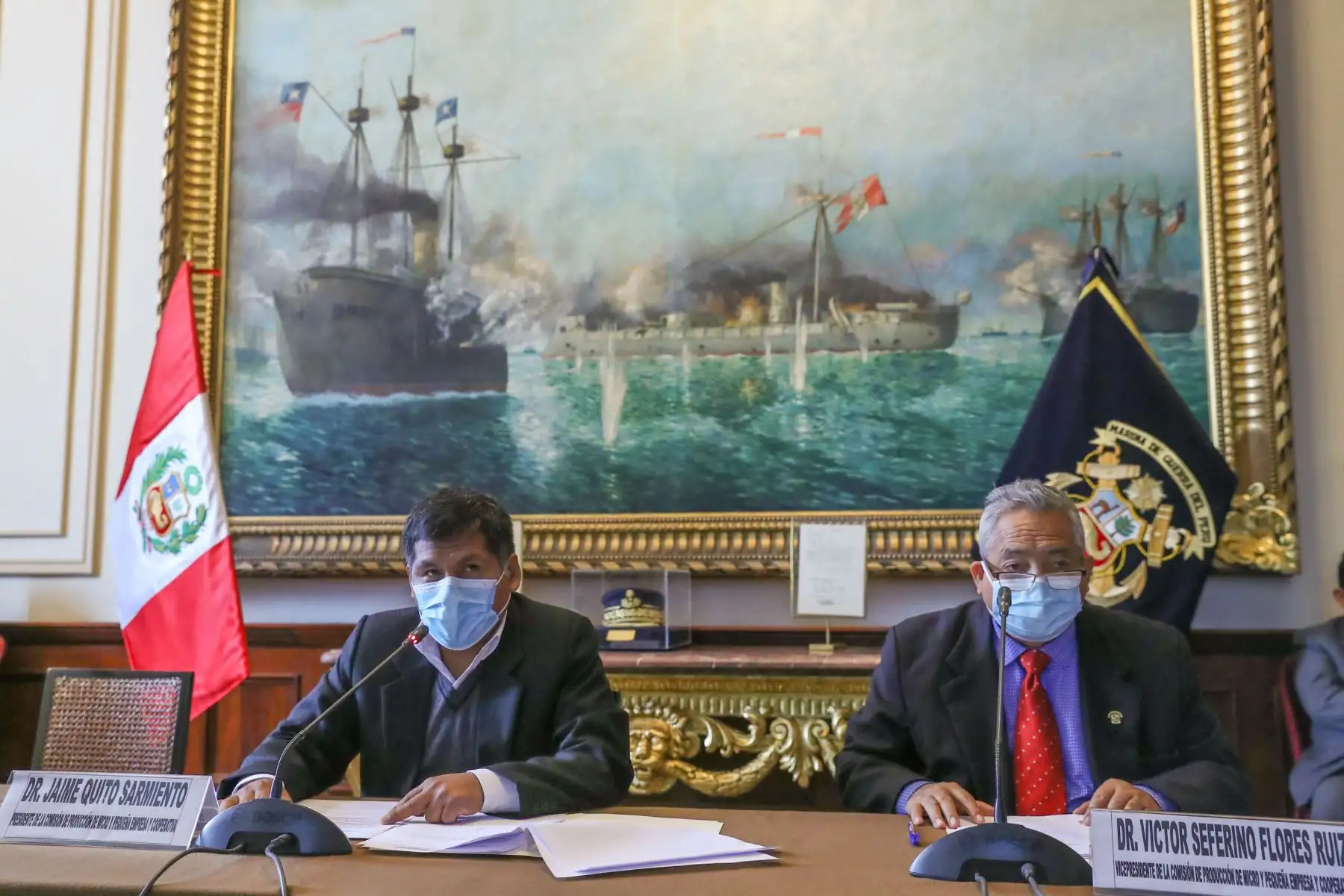Ministro de la Producción se presenta ante la Comisión de Producción, para explicar las políticas públicas y medidas que implementará el sector a su cargo. Foto: ANDINA/Congreso