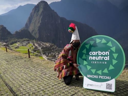 Machu Picchu se convirtió en el 2021 en la primera maravilla del mundo en recibir el certificado carbono neutral por sus acciones para mitigar el cambio climático. ANDINA/Difusión