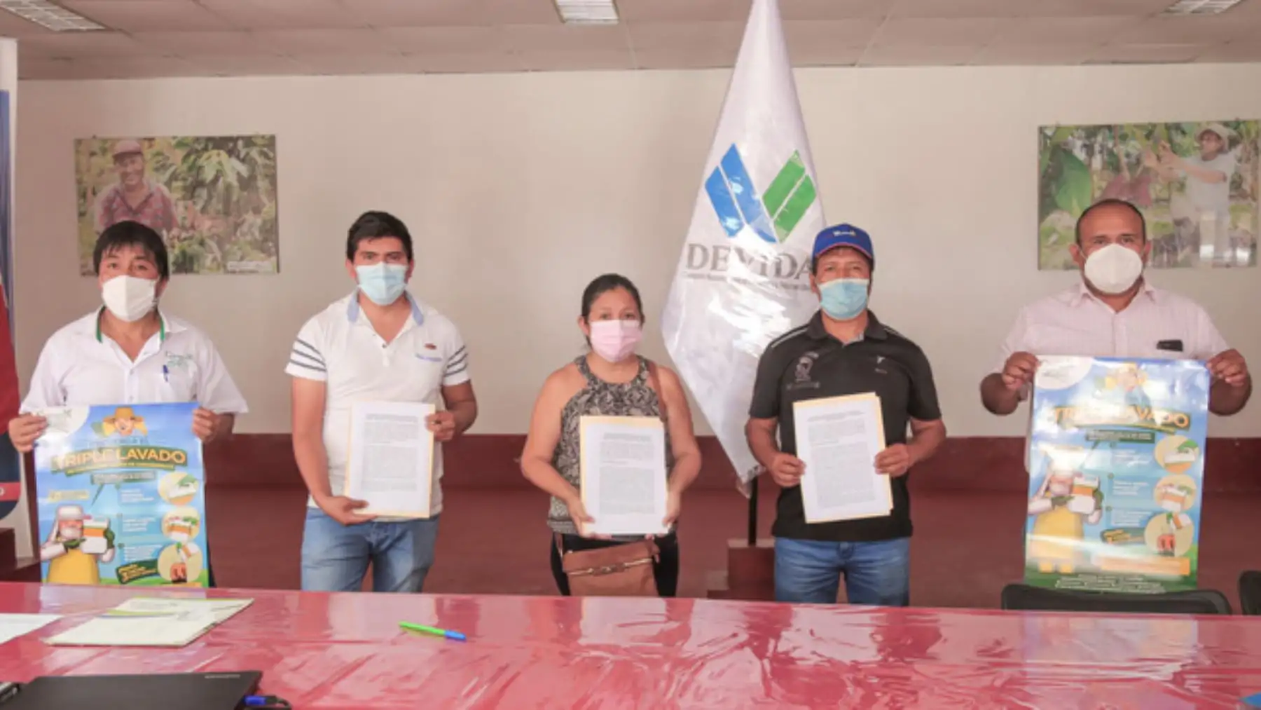 Participó personal de las municipalidades de Leoncio Prado, Pucayacu, Santo Domingo de Anda, Las Palmas, Hermilio Valdizán, Luyando y Pumahuasi. Foto: ANDINA/Devida