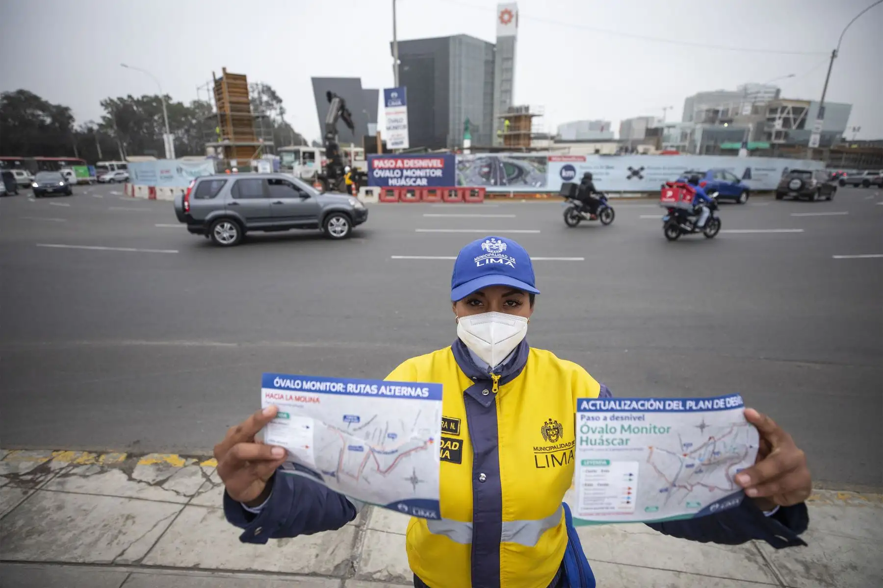Municipalidad de Lima  informa sobre el plan de desvío en la Av. Javier Prado por obras en el Óvalo Monitor.
Foto: MML
