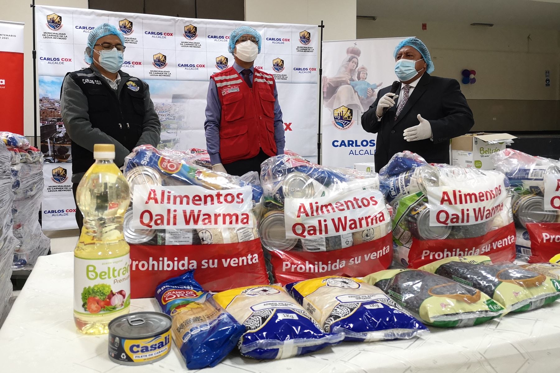 Alimentos de Qali Warma servirán para atender a más de 400 personas en situación vulnerable en Carmen de la Legua, Callao. Foto: Midis/Difusión.