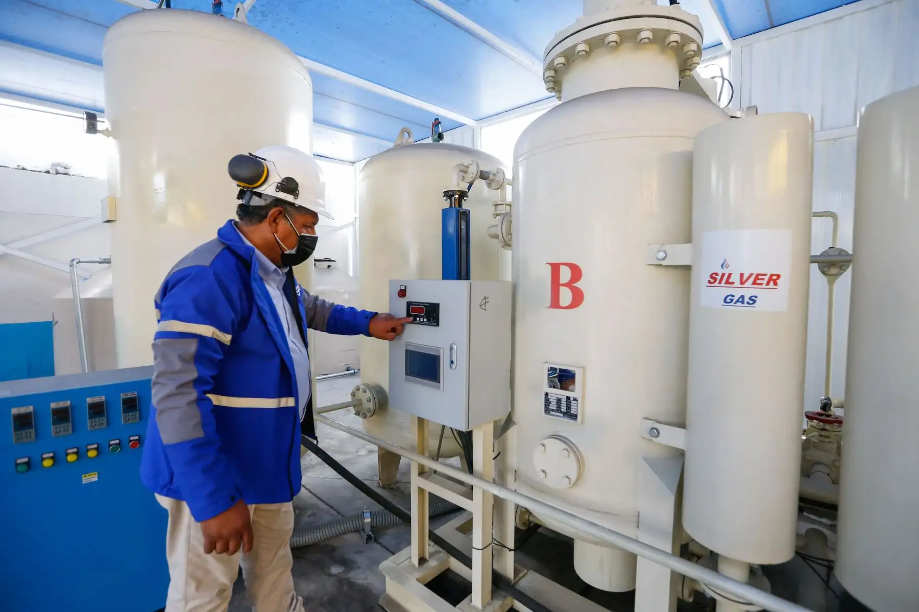 La gigantesca infraestructura de 100 metros cuadrados, que estará conectada a 18 camas de la red del hospital. Foto: ANDINA/MINSA