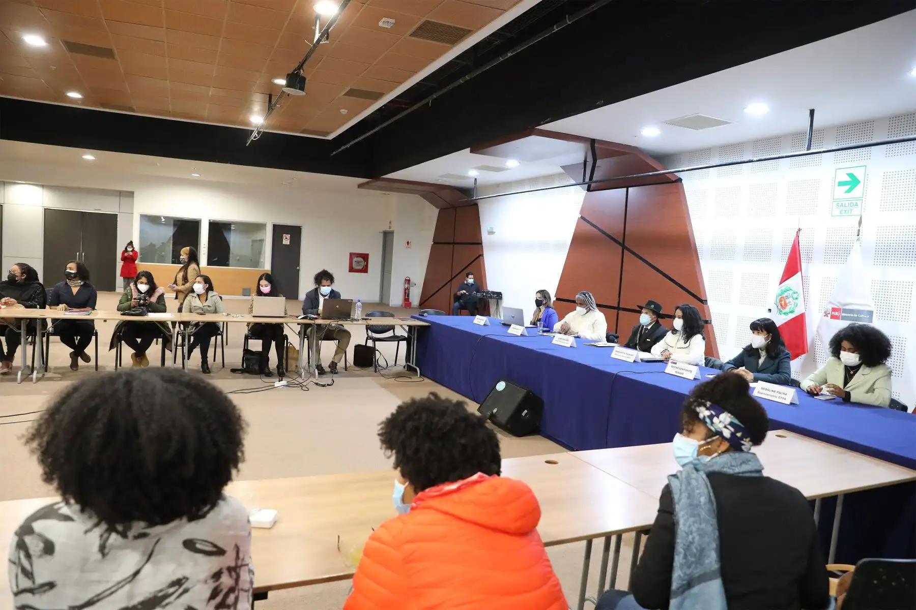 El ministro de Cultura, Ciro Gálvez  participa en la sesión de la GTPA en el marco de la consulta pública de la política nacional del pueblo afroperuano.
Foto: ANDINA/Andrés Valle