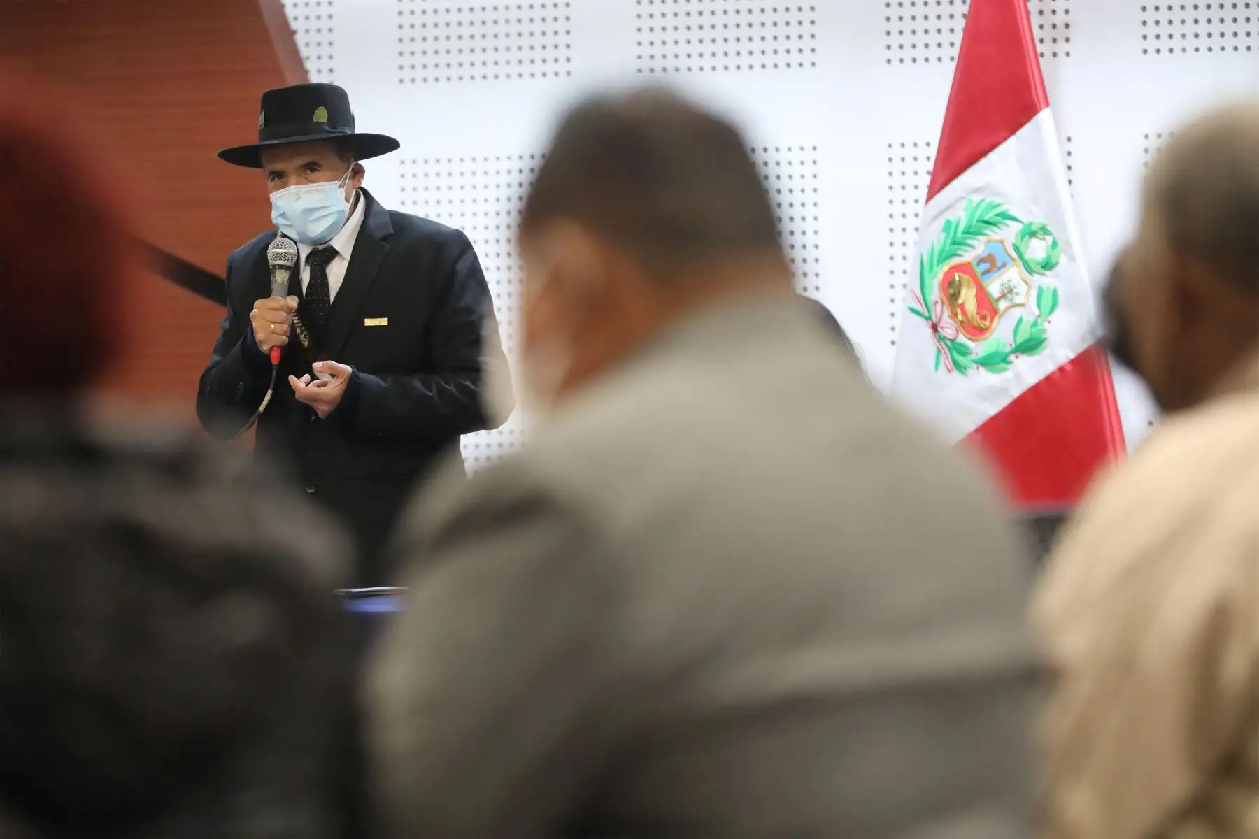 El ministro de Cultura, Ciro Gálvez  participa en la sesión de la GTPA en el marco de la consulta pública de la política nacional del pueblo afroperuano.
Foto: ANDINA/Andrés Valle