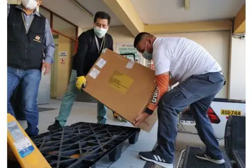 Arequipa recibió 52, 650 dosis de vacunas contra la covid-19, de Pfizer y 10,000 de Sinopharn. ANDINA/Difusión