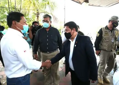 Jefe del Gabinete Ministerial, Guido Bellido, ss reunió con comunidad de Saramurillo, en la región Loreto.