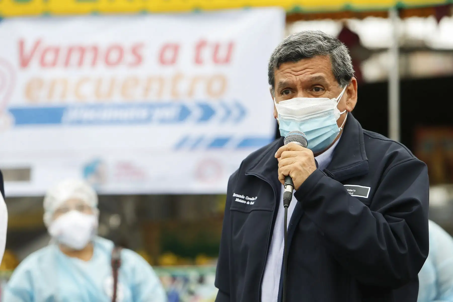 El ministro de Salud, Hernando Cevallos, demandó a las regiones respetar la programación por edades de la vacuna contra el covid-19 para un avance ordenado. Foto: ANDINA/Difusión.