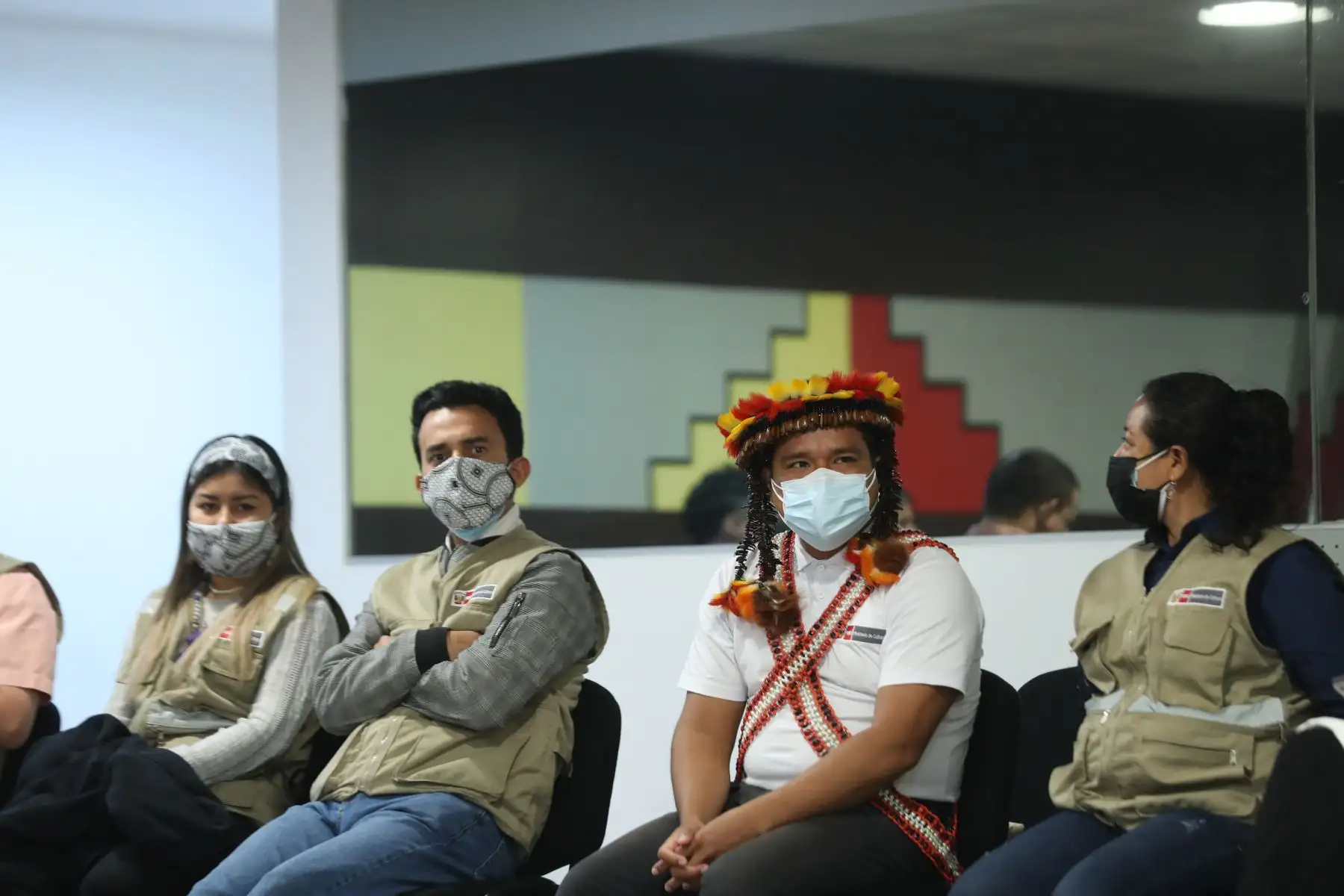 El ministro de Cultura, Ciro Gálvez, inaugura el Primer Encuentro de Gestores Interculturales, donde se dieron a conocer las experiencias de trabajo de sensibilización que desarrollaron las 22 regiones del país durante el proceso de vacunación nacional contra la Covid-19.
Foto: ANDINA/Carla Patiño