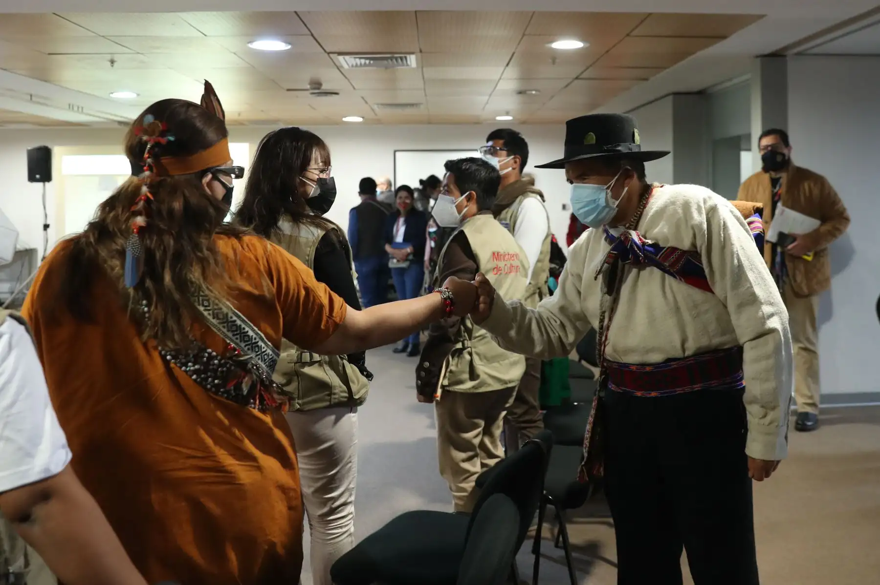 El ministro de Cultura, Ciro Gálvez participó en el Primer Encuentro de Gestores Interculturales, quienes desempeñan un rol clave a nivel nacional, como puente de la relación entre el Estado y la población indígena y afroperuana. ANDINA/Carla Patiño Ramírez