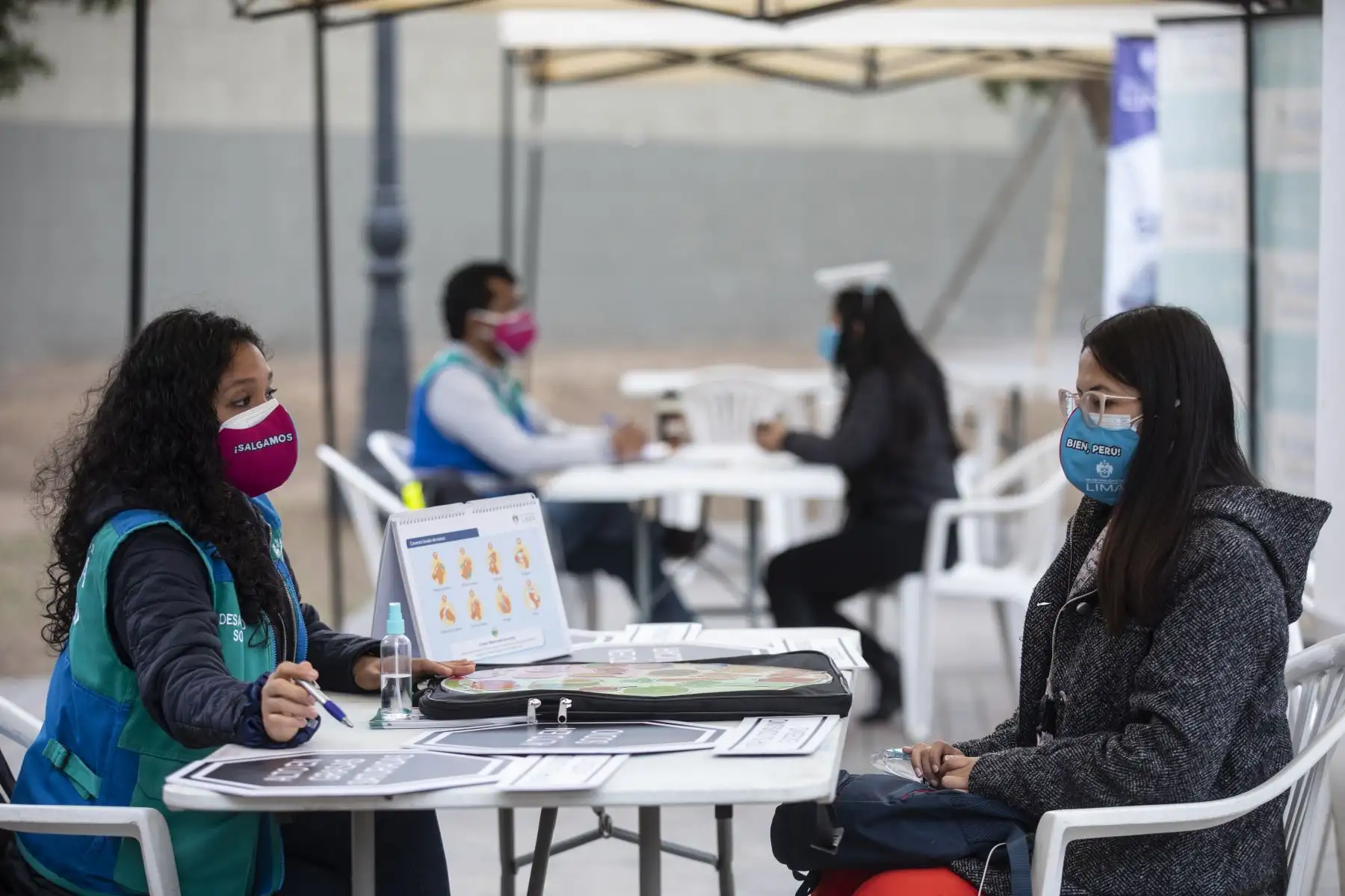 La Municipalidad de Lima realizó la campaña de salud Lima te Cuida en el Cercado de Lima donde realizaron descartes de covid-19. Foto: MML