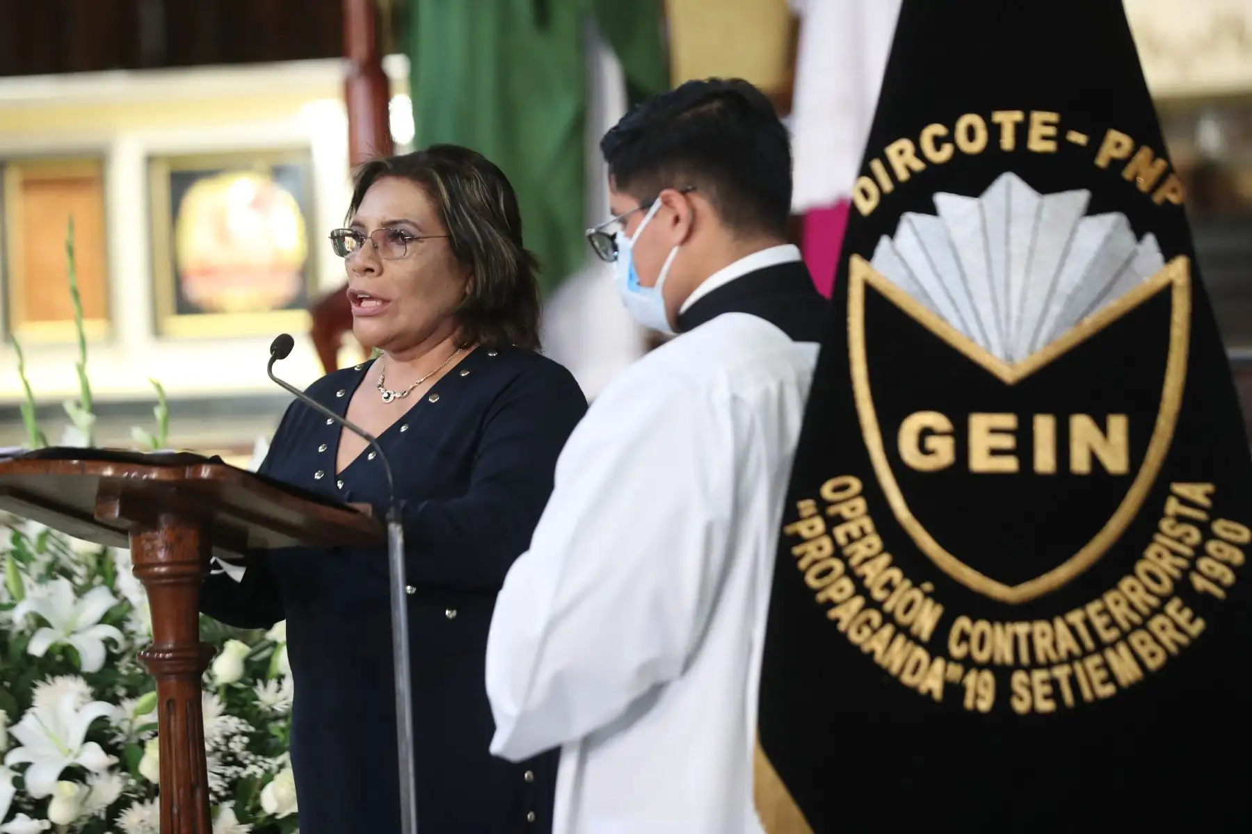 Los exmiembros del Grupo Especial de Inteligencia (GEIN), participaron en misa realizada en la Catedral de Lima, con motivo de cumplirse los 29 años de la captura del ahora fallecido Abimael Guzmán, cabecilla de la organización terrorista Sendero Luminoso. Foto: ANDINA/Carla Patiño