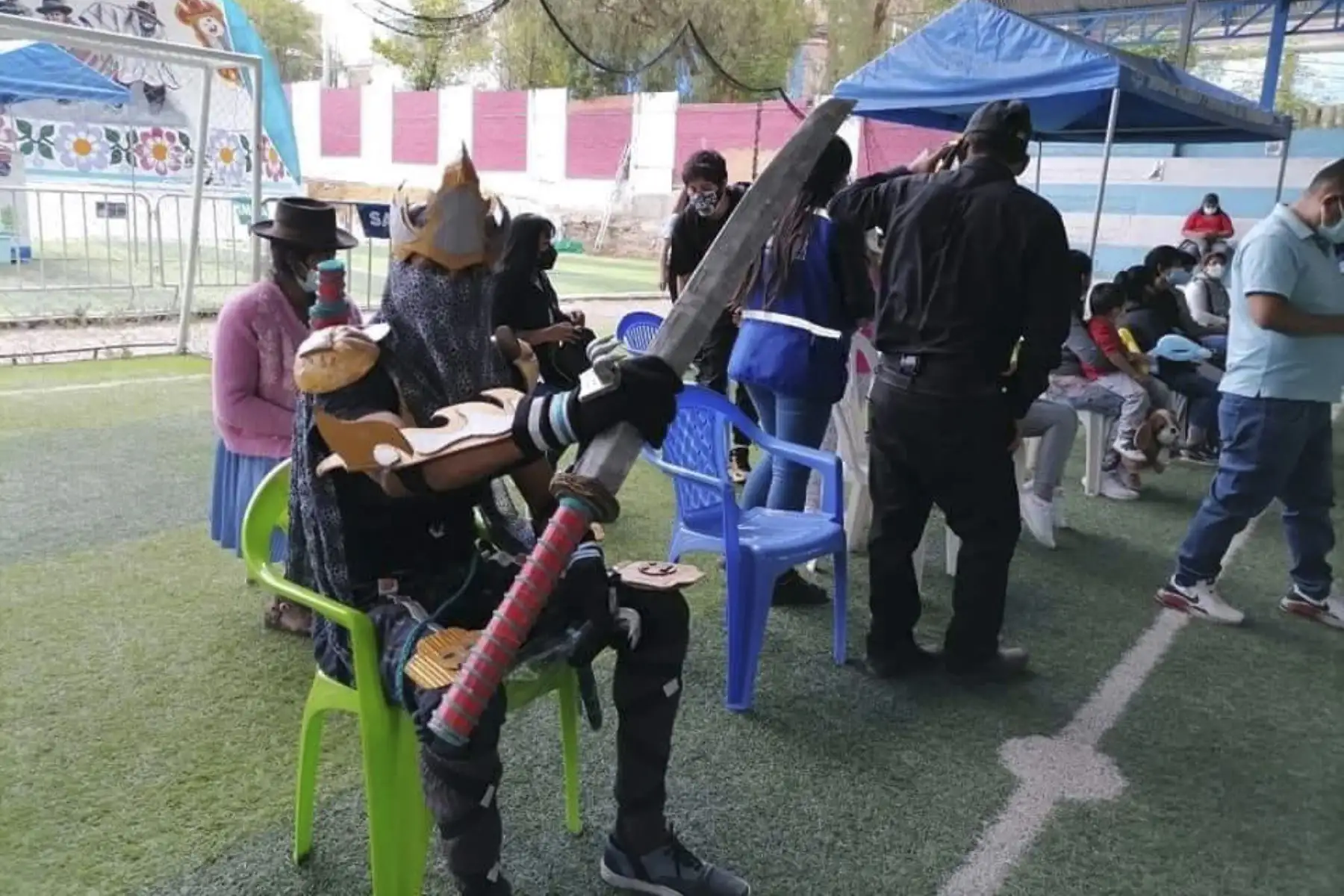 En Ayacucho el Minsa realiza el Vacuna Fest para incentivar a la población joven a vacunarse contra la covid-19. Foto: Minsa