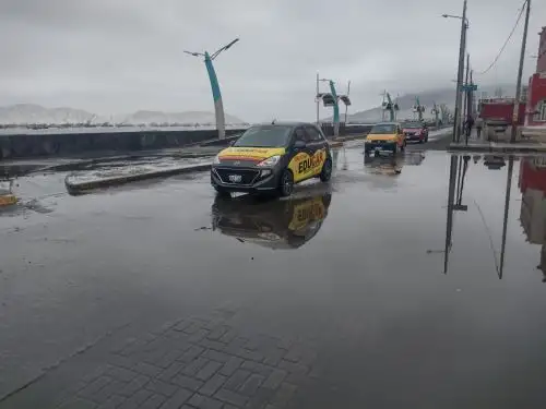 Oleajes anómalos inundan calles de las ciudades de Chimbote y Casma, en Áncash. ANDINA/Difusión