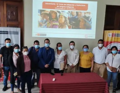 Ministerio de Cultura organiza curso de intérpetes y traductores dirigido a hablantes de lenguas indígenas amazónicas.