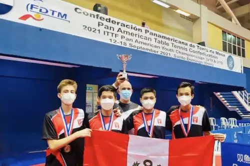 El equipo masculino peruano se hizo de la medalla de bronce en el Panamericano de Tenis de Mesa