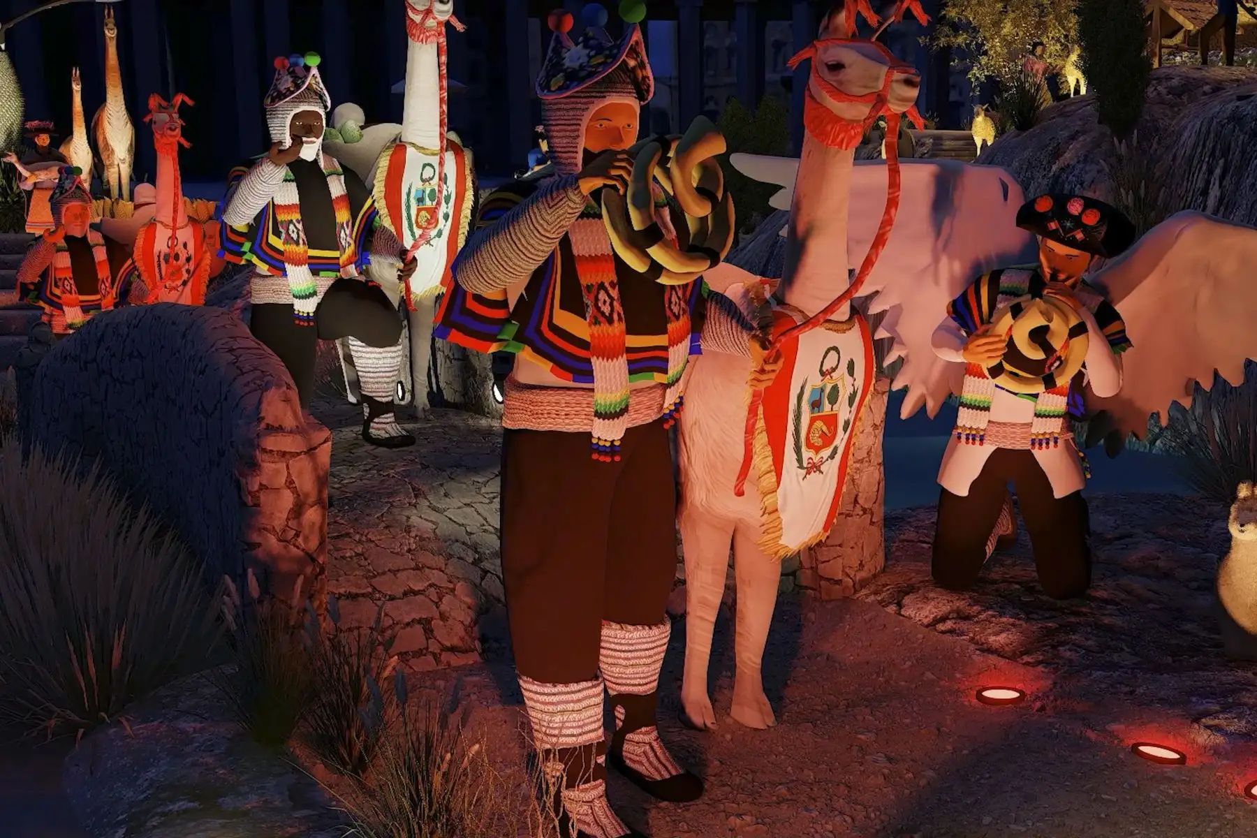 Un tradicional pesebre peruano realizado a escala real, representativo de la comunidad Chopcca, en Huancavelica, podrá ser apreciado, por primera vez, en la Plaza de San Pedro del Vaticano durante la celebración de Navidad 2021. A partir del 15 de diciembre, y durante 45 días, el mundo será testigo de esta exposición sin precedentes que colocará al Perú en la primera línea de fe de la cristiandad para este fin de año. Foto: ANDINA/Difusión