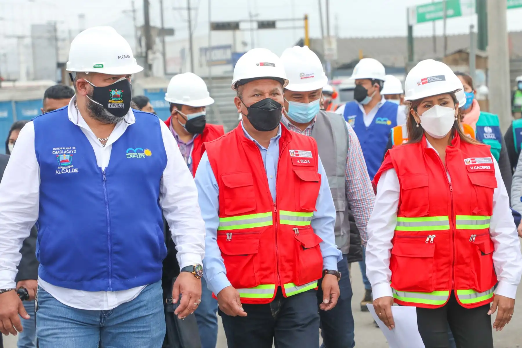 Ministro Juan Francisco Silva Villegas lideró comitiva integrada por la ATU, la Municipalidad Metropolitana de Lima y alcaldes de la Mancomunidad Lima Este. Foto: MTC