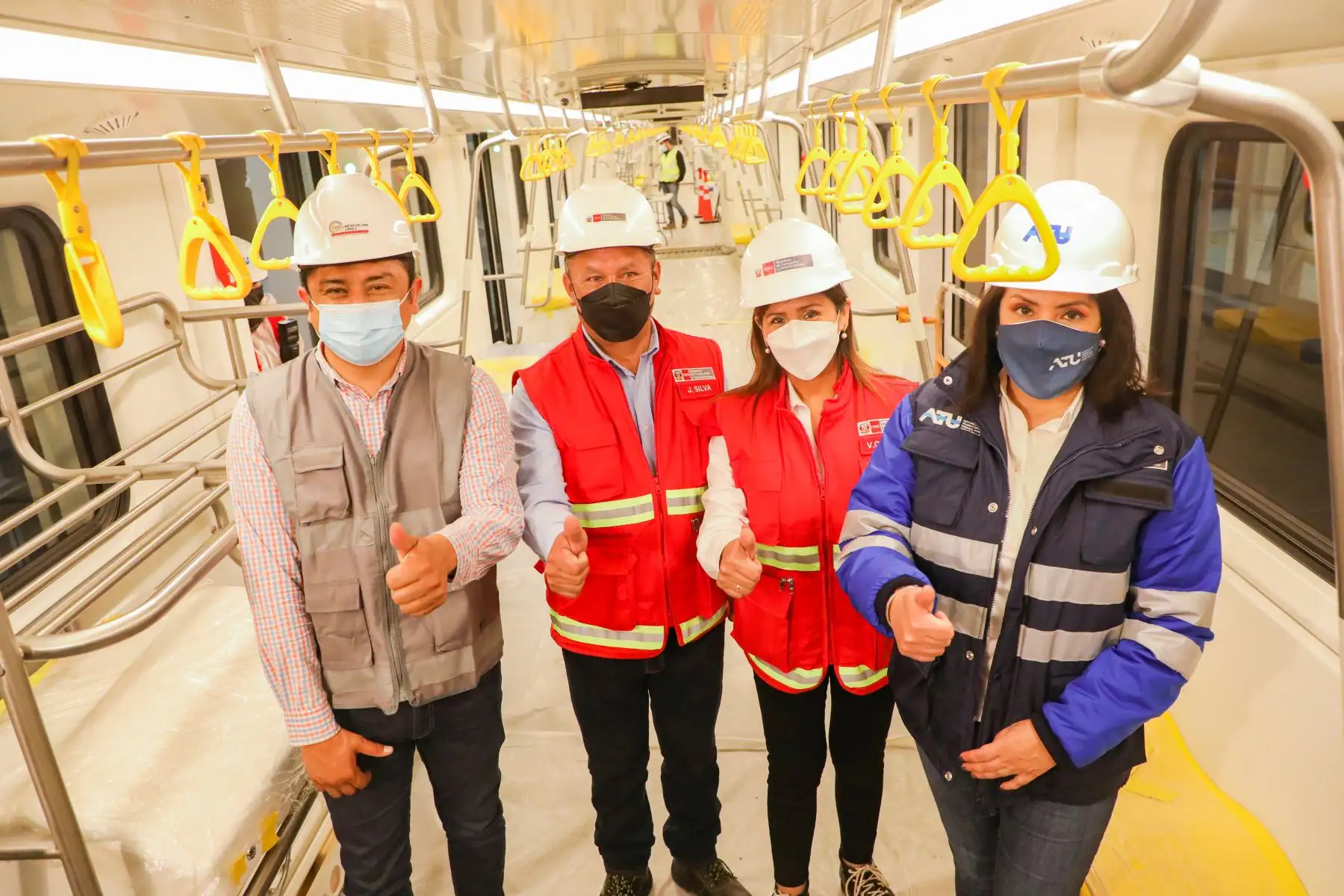 Ministro Juan Francisco Silva Villegas lideró comitiva integrada por la ATU, la Municipalidad Metropolitana de Lima y alcaldes de la Mancomunidad Lima Este. Foto: MTC