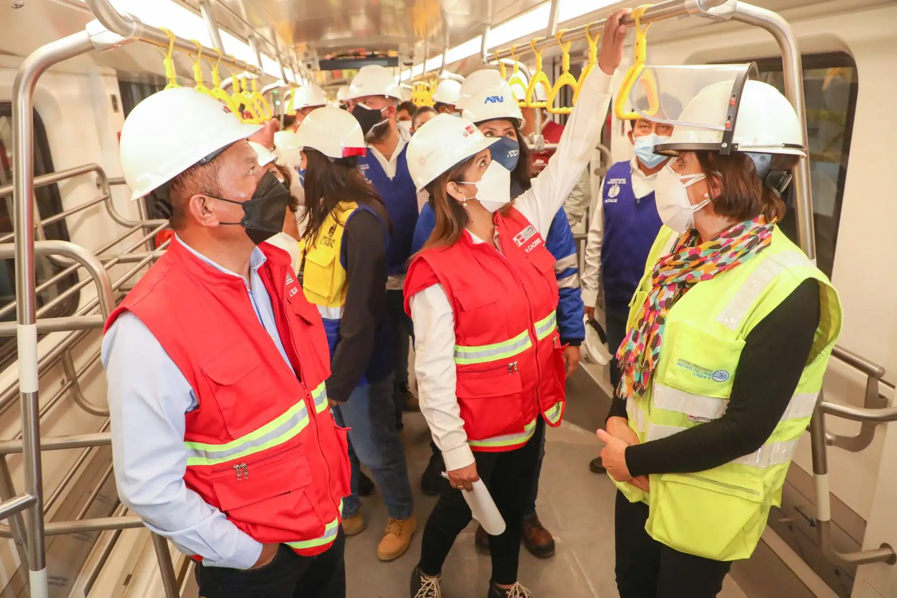 Ministro Juan Francisco Silva Villegas lideró comitiva integrada por la ATU, la Municipalidad Metropolitana de Lima y alcaldes de la Mancomunidad Lima Este. Foto: MTC