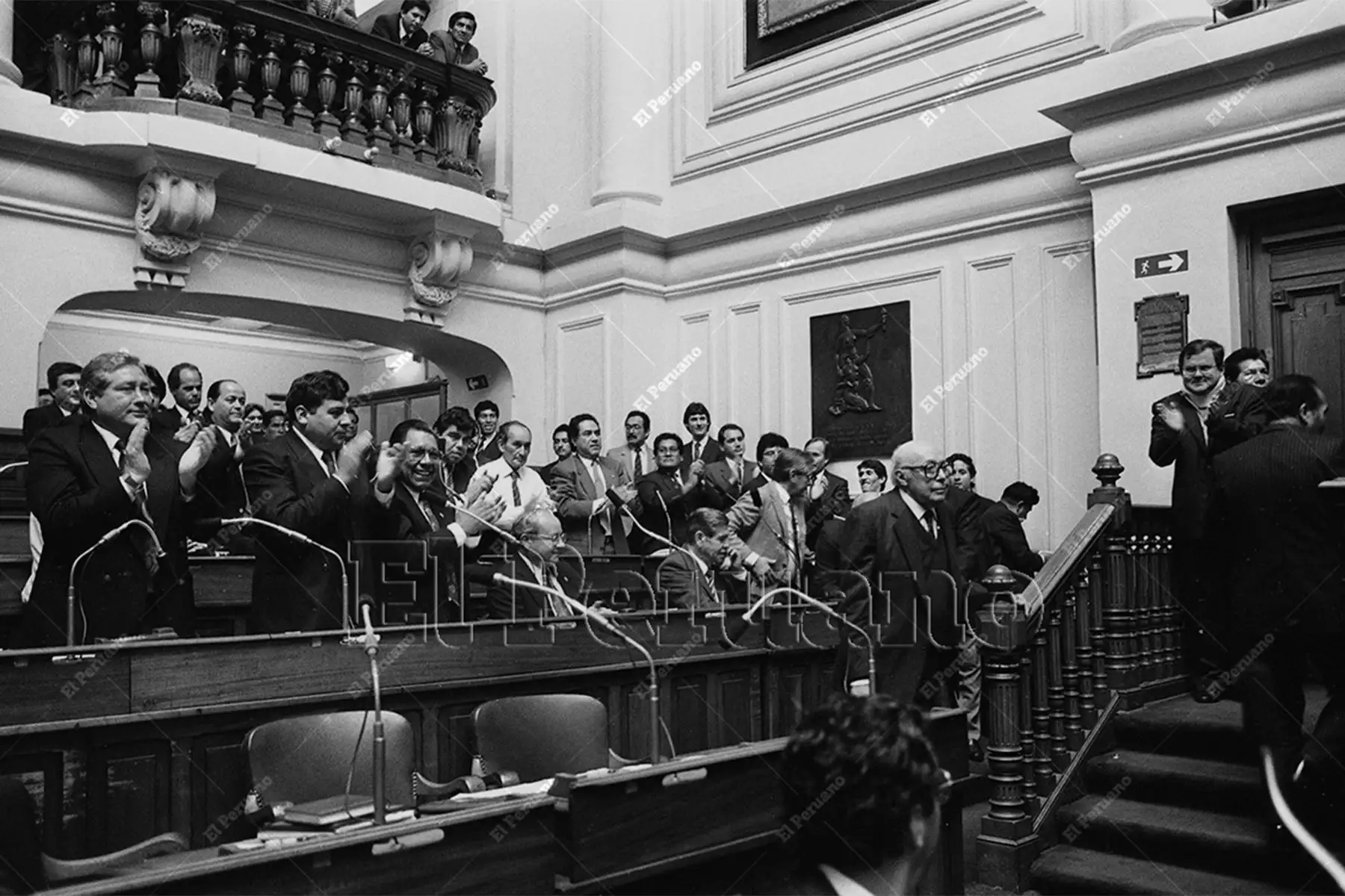 Lima - 26 julio 2007 / Elección de Roberto Raírez del Villar como presidente del Cámara de Diputados del Congreso de la República. 
Foto: Archivo Histórico de El Peruano / Jorge Paz