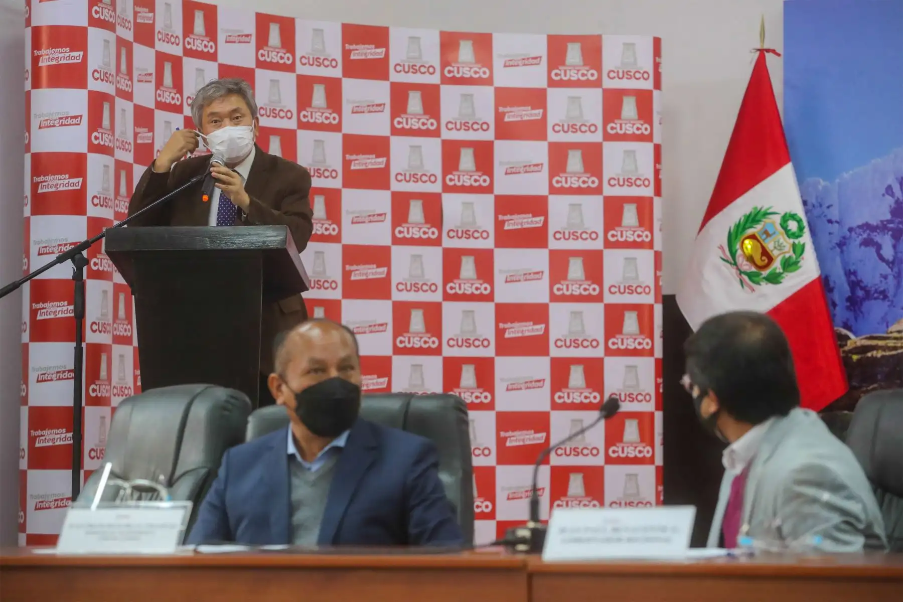 El Ministro de Transportes y Comunicaciones, Juan Silva presentó a las empresas que se encargarán de la construcción y supervisión del Aeropuerto Internacional de Chinchero.
Foto: MTC