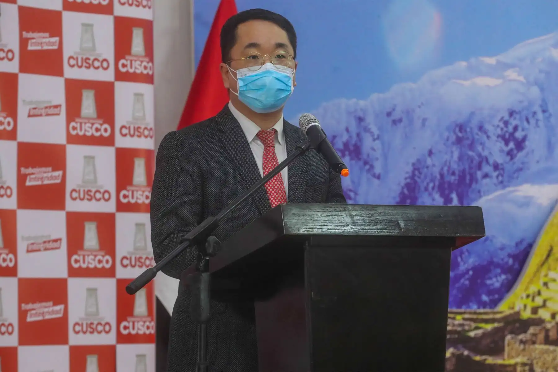 El Ministro de Transportes y Comunicaciones, Juan Silva presentó a las empresas que se encargarán de la construcción y supervisión del Aeropuerto Internacional de Chinchero.
Foto: MTC